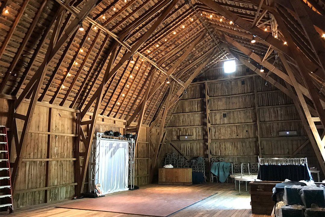High Point Farm barn interior