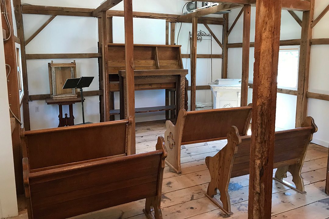 St. Michol Chapel interior at High Point Farm
