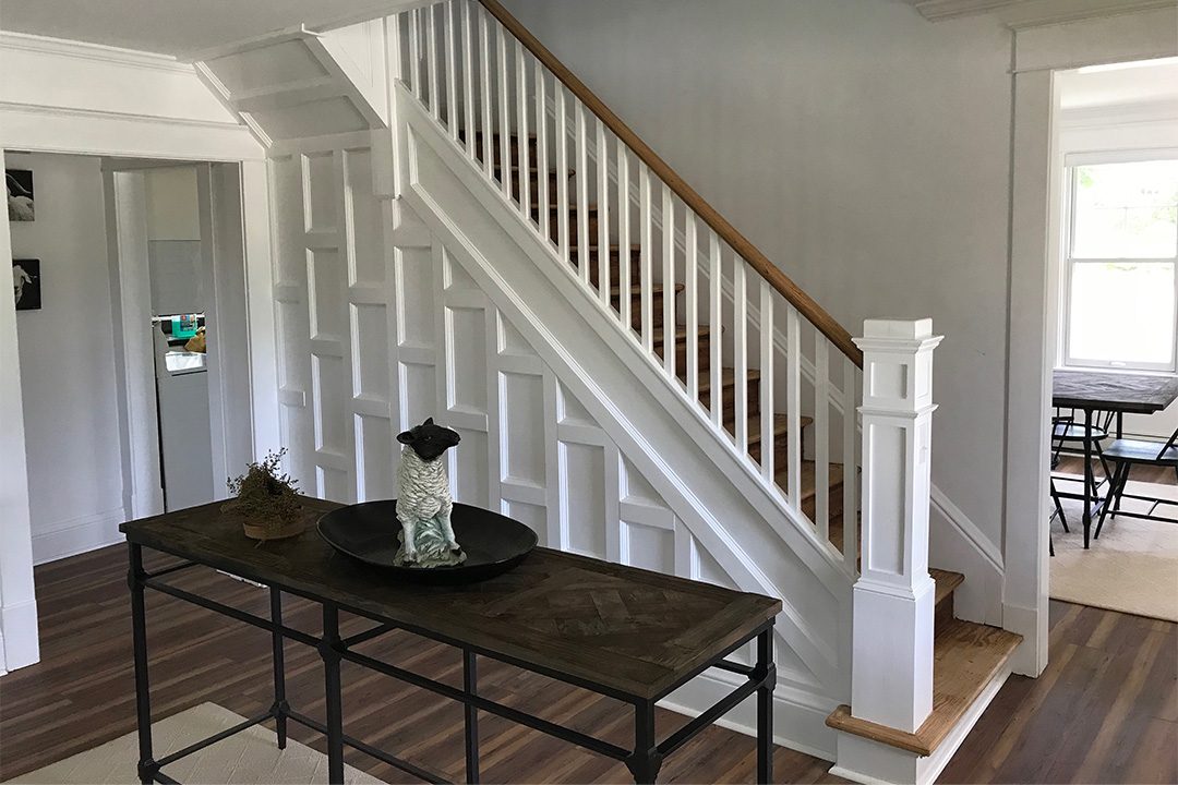 High Point Farm manor interior stairway
